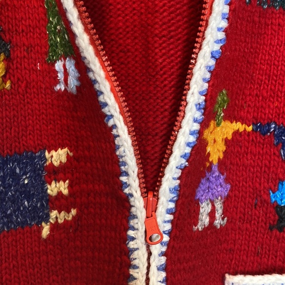 NWT Invisible World Cardigan- Juneau Alaska Neighbors. 100% Wool Size M - Picture 5 of 12